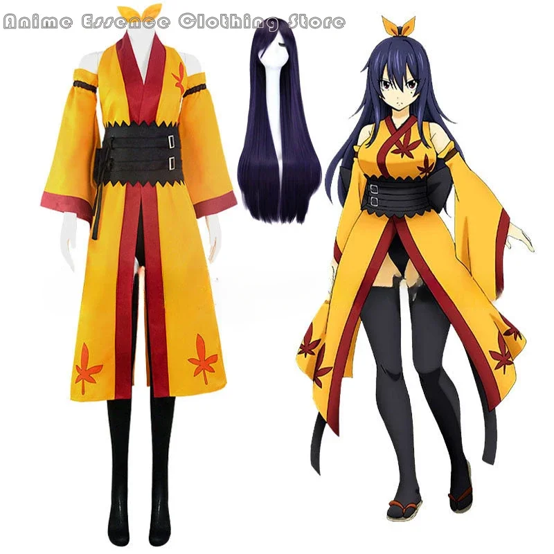 Game Kimono Homura Kougetsu Cosplay Costume Wigs Anime Edens Zero Cosplay Costume Women's Uniform Halloween Christmas Carnival