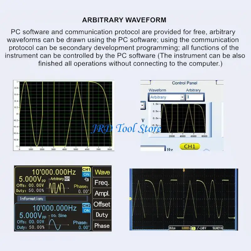 A2UD PSG9080 2 Kanałowy programowalny funkcja dowolna generator fali sygnału sygnału źródła częstotliwości Modulacyjna Modulacja