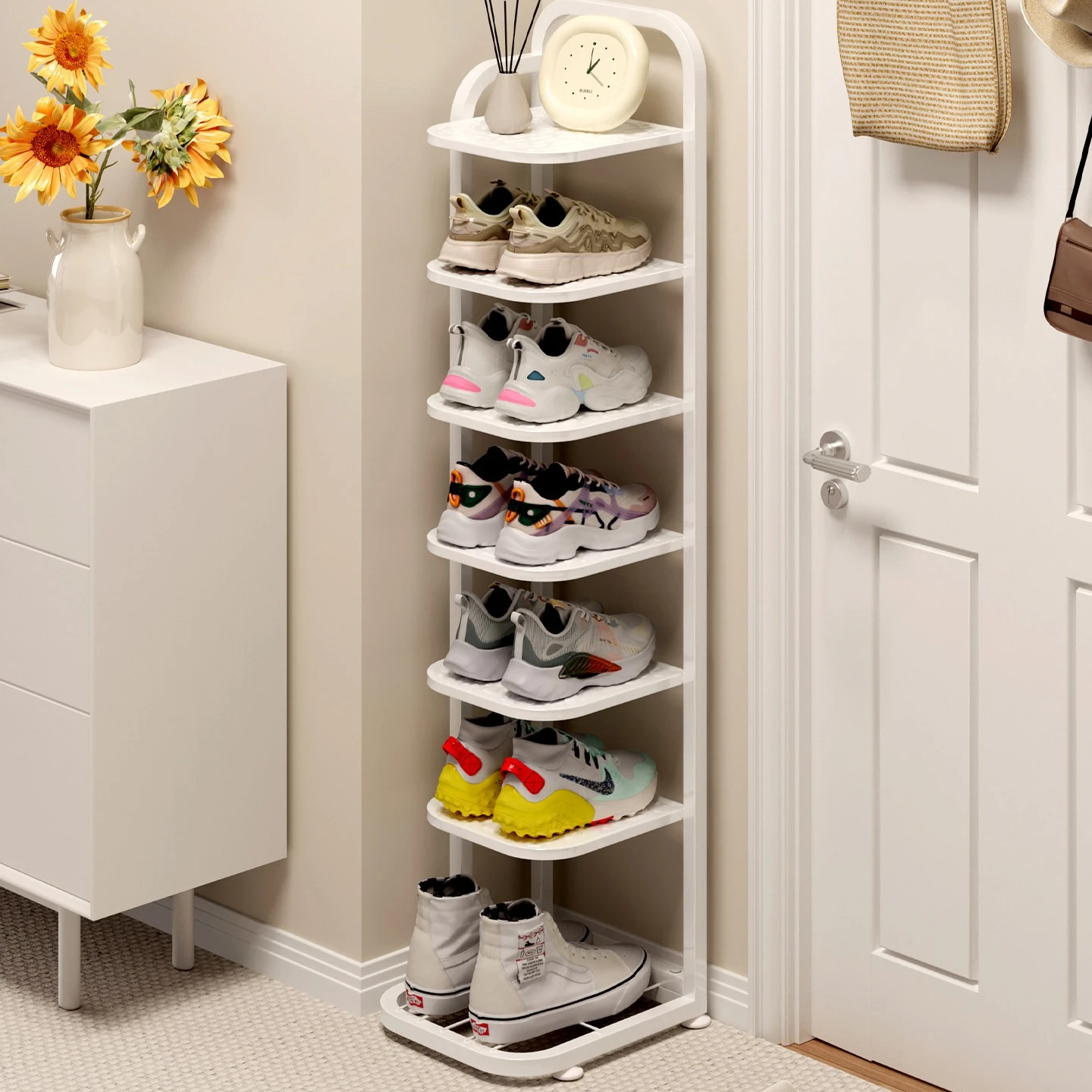 2026 New Narrow Multi-layer Sh - Shoe Rack Cabinet Narrow Entryway ulasan dan harga