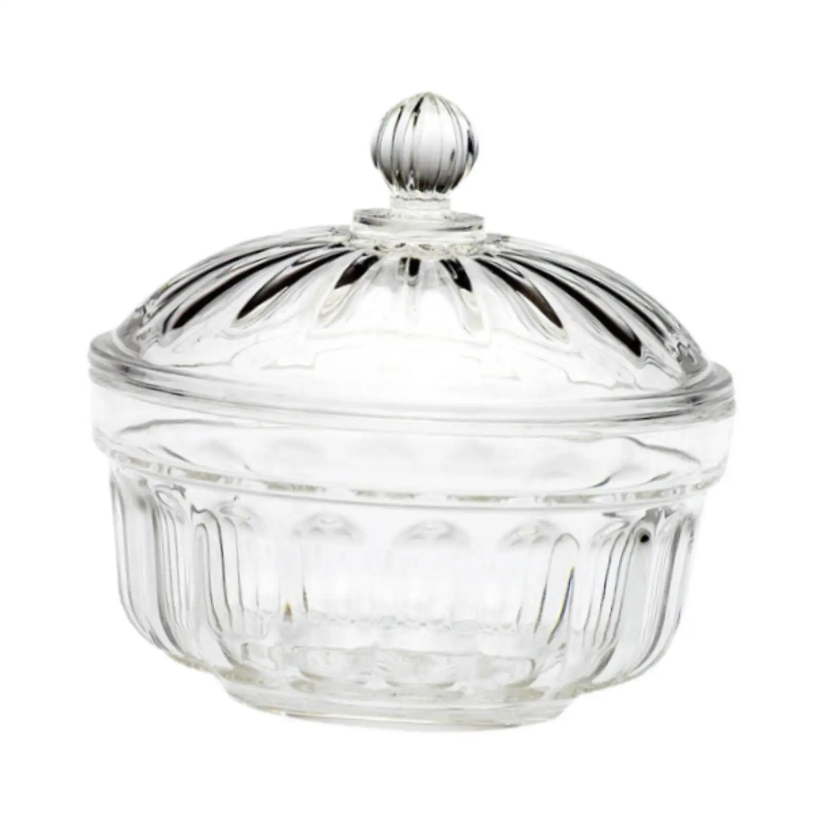 Clear Acrylic Box Biscuit Barrel with Cover Multi-scenario Decorative Bowl Flower Tea Can for Home Living Room Dining Table