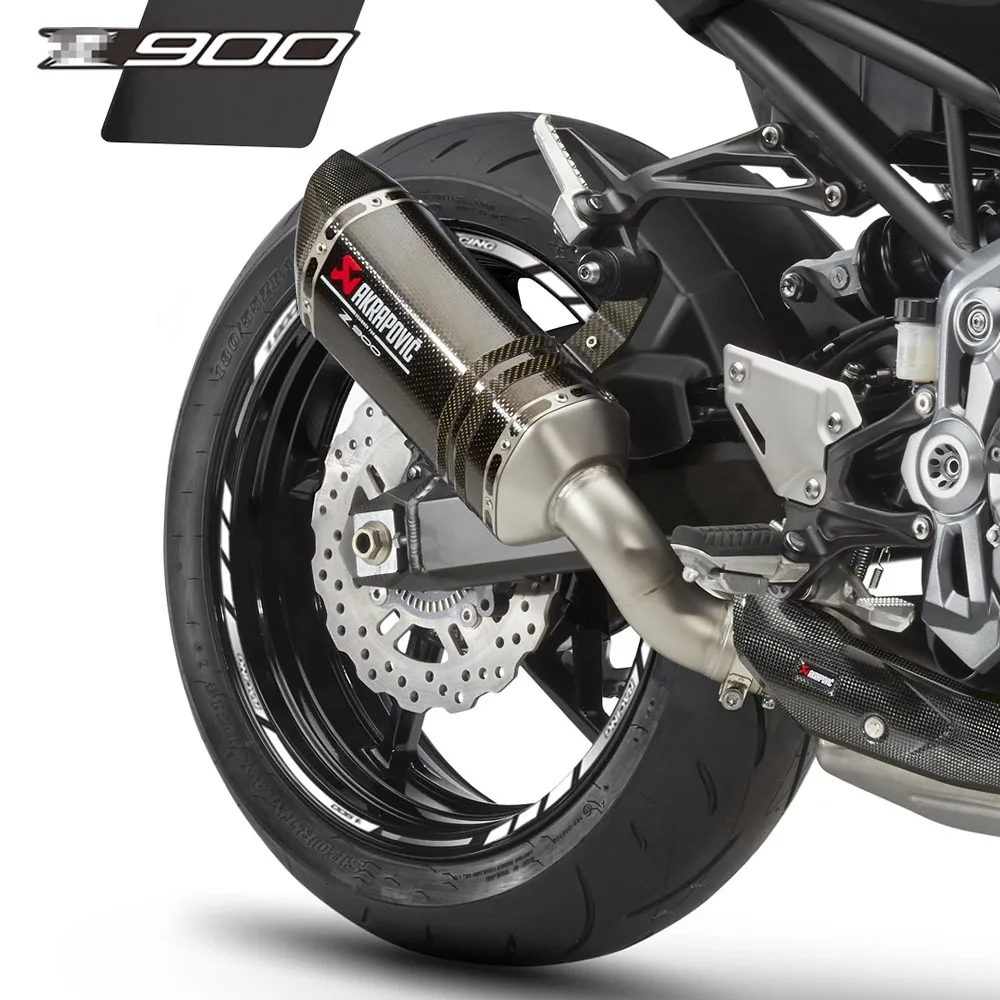 Per Kawasaki Z900 z900 z 900 12 pezzi decalcomanie per ruote moto adesivi riflettenti impermeabili strisce per cerchioni moto z900