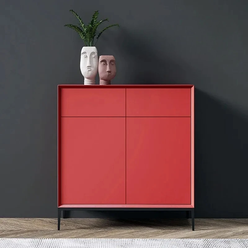 minimalist shoe cabinet, painted home door porch, multi-functional multi-layer locker, simple  cabinet