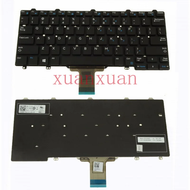 

MJ8HY для DELL Latitude E5270 E7270 Клавиатура ноутбука без подсветки