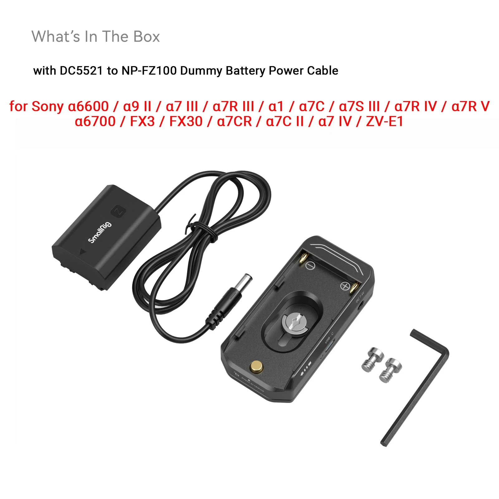 Smallrig NP-F バッテリー アダプター 36W Dual出力 USB-C
