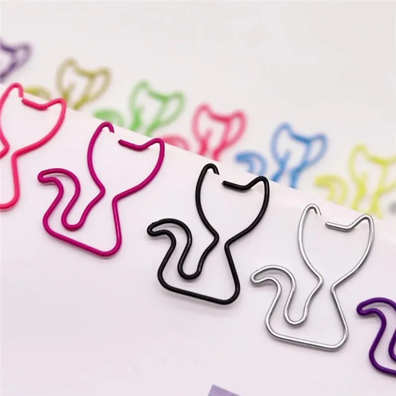 20-clips-de-papel-coloridos-em-forma-de-gato-clips-de-papel-metalicos-com-cauda-curvada-acessorios-de-escritorio-divertidos-e-fofos