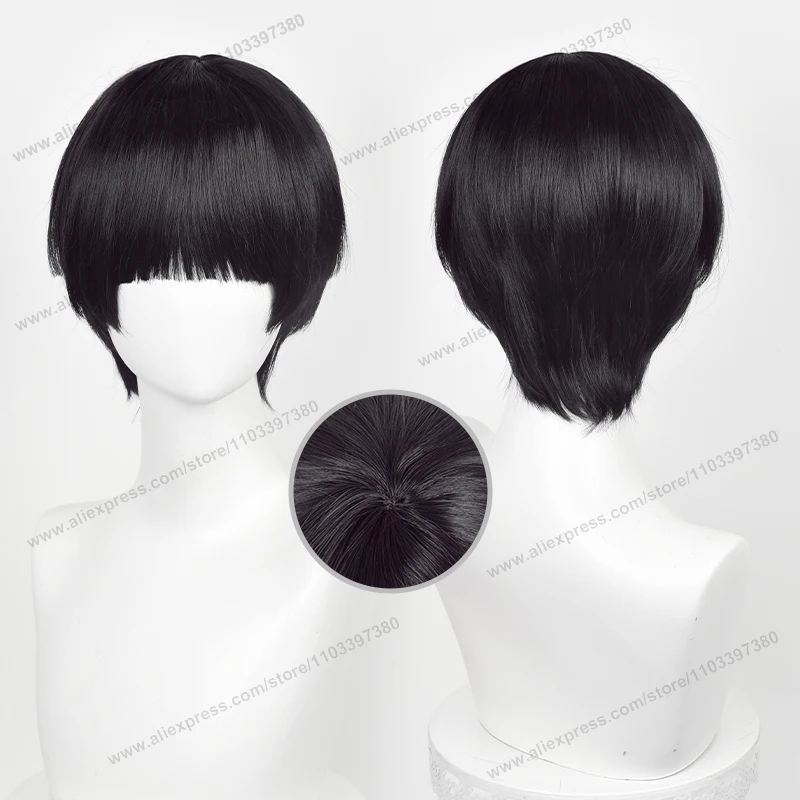 Shigeo Kageyama Cosplay Wig Synthetic Hair 32cm Natural Black Man Wig Anime Heat Resistant Wigs - Image 5