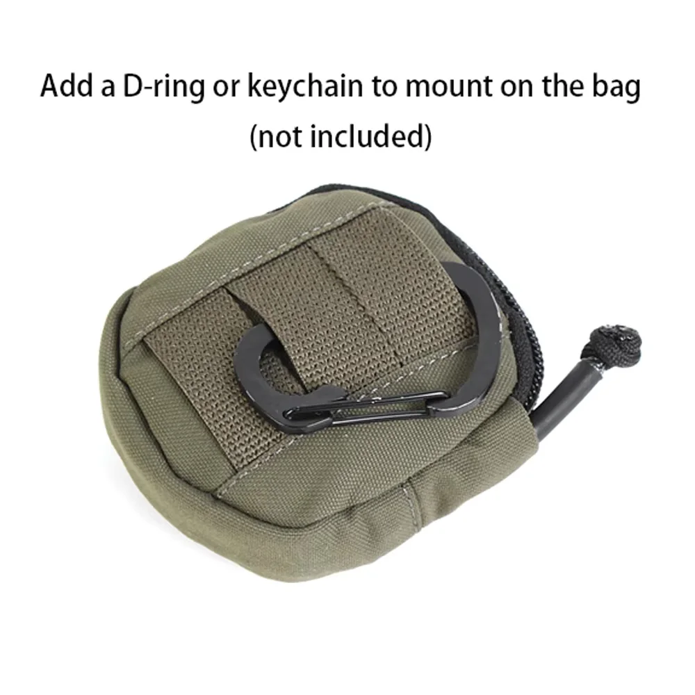 タクティカル-イスヌフ-ポーチ-ポケットチェンジコイン-ヘッドセット-スモールバッグ-タクティカル-edc-ゼロウォレット