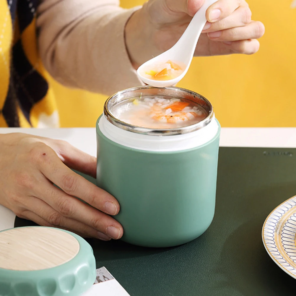 

Sealed Soup Cup High-grade Plastic Safe Portable Leak-proof Lid Thermal Insulation Food Container Double-layer Kitchen Barware