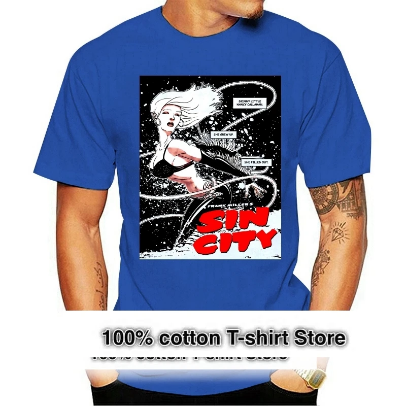 Sin City Nancy Callahan White Custom Made T Shirt  O Neck Fashion Casual High Quality Print T Shirt Printed Pure Cotton Men'S