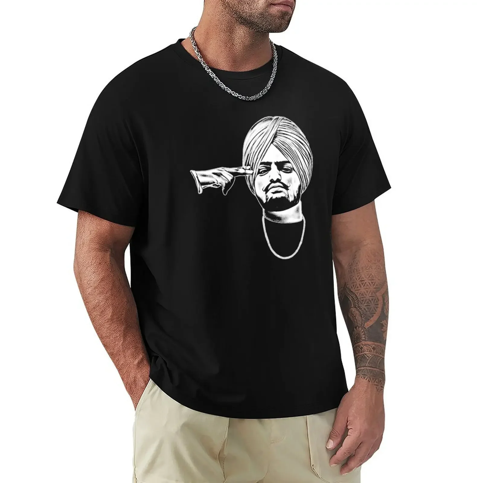 

boys whites customs t shirts for men cotton Sidhu MooseWala T-Shirt vintage Summer New Arrival streetwear anime clothes