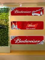 60x240cm Budweiser King of Beers Flag Banner Tapestry Polyester Printed Flag Garage or Outdoor For Decoration