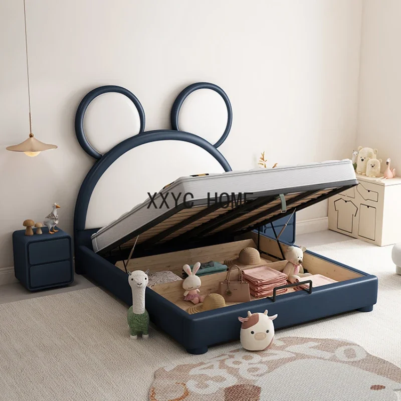 Girl Single Person Children Beds Solid Wood Environment protection Princess Children Beds Cama Infantil Bedroom Furniture QF50TC