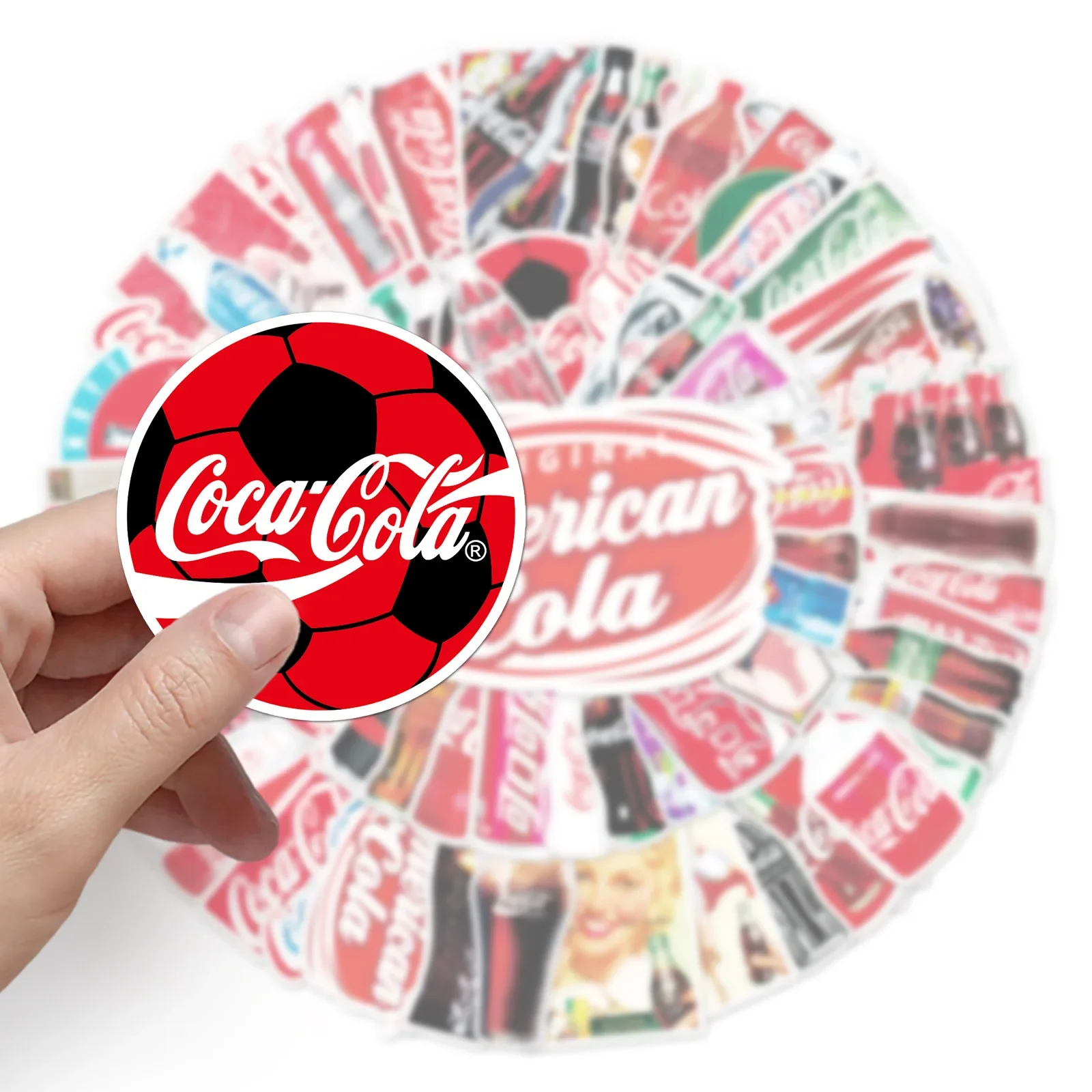 76pcs Coke Laptop Bike Car Decoration Waterproof Sticker