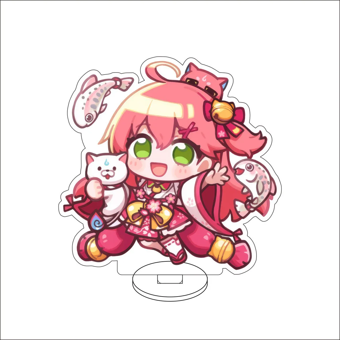 Anime Vtuber Hololive Minato Aqua Sakura Miko Usada Pekora La+ Darknesss Cos 10CM Acrylic Figure Stand Cute Ornaments Gifts view 2