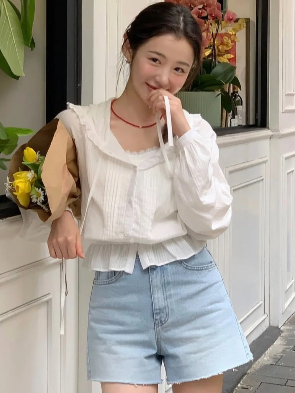 เสื้อคลุมกันแดดแฟชั่นผู้หญิง สไตล์หวานซ่อนเปรี้ยว สำหรับฤดูร้อน ฤดูใบไม้ผลิ และฤดูใบไม้ร่วง ทรงเข้ารูป แขนยาว/สั้น