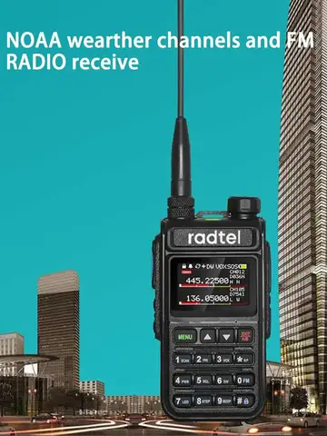 Radtel RT-890 Full Band Ham Radio Amateur 2 Way Radio 999CH Walkie Talkie AM Air Aviation Band Color Scanner Marine NOAA Scan