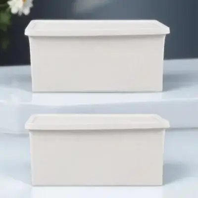 2 قطعة صندوق تخزين بلاستيكي ممتاز منظم إبداعي لغرفة النوم أريكة مكتب حاوية منزلية متعددة الأغراض #6