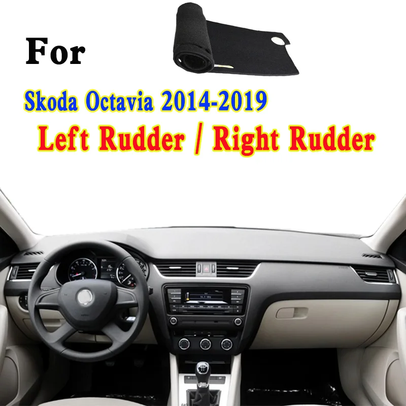 For Skoda Scout Octavia RS NM2/4/5/3 2014-2019 Dashmat Dashboard Cover Instrument Panel Insulation Protective Pad Ornaments