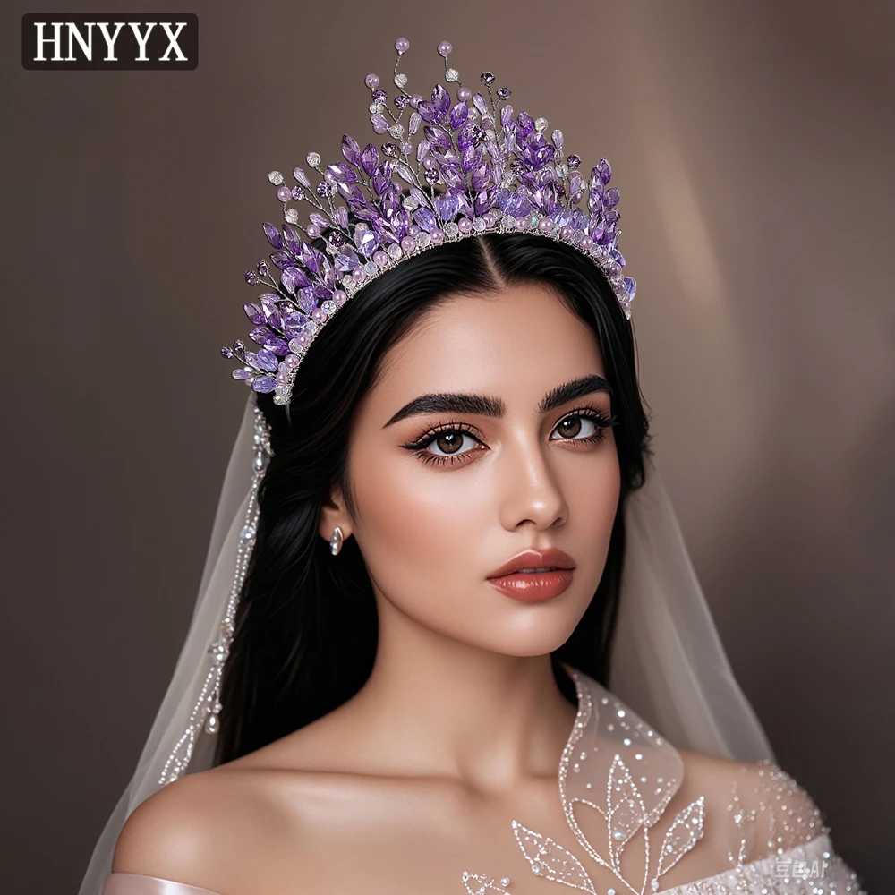 

YouLaPan Exquisite Bridal Wedding Crown Headbands Handcrafted With Rhinestones, Luxurious Ladies' Banquet Hair Accessories YXA33