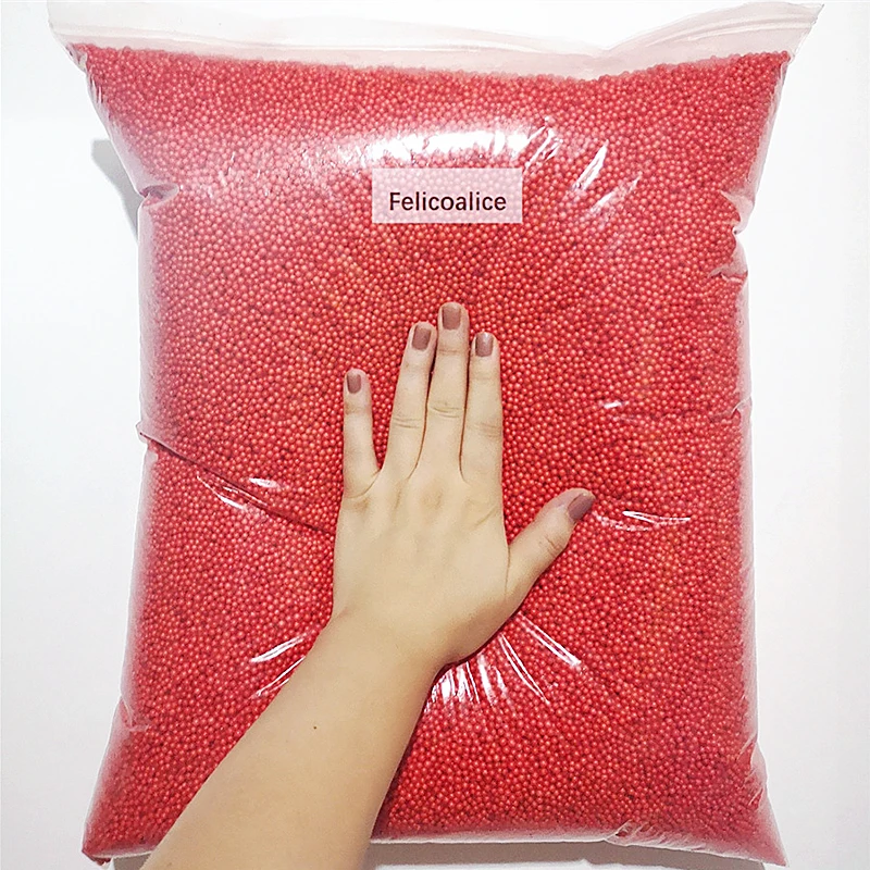 250 gr/beutel 2-4mm Schaumpartikel Mini Farbige Flasche Dekoration Kissen Sofa Füllstoff DIY Dekoration – Detail 6
