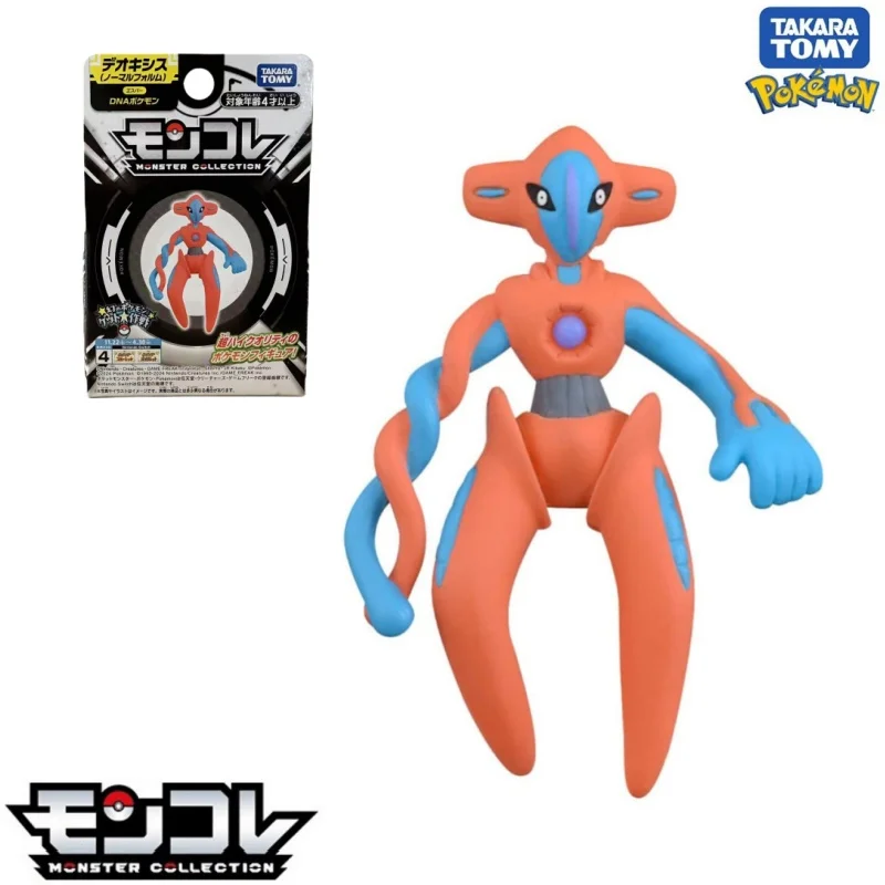 Takara Tomy Tomica Pokemon MoncolleDeoxis (Normal Form) 3-5cm Mini Resin Anime Figure Toysfor Children Collectibles Toys