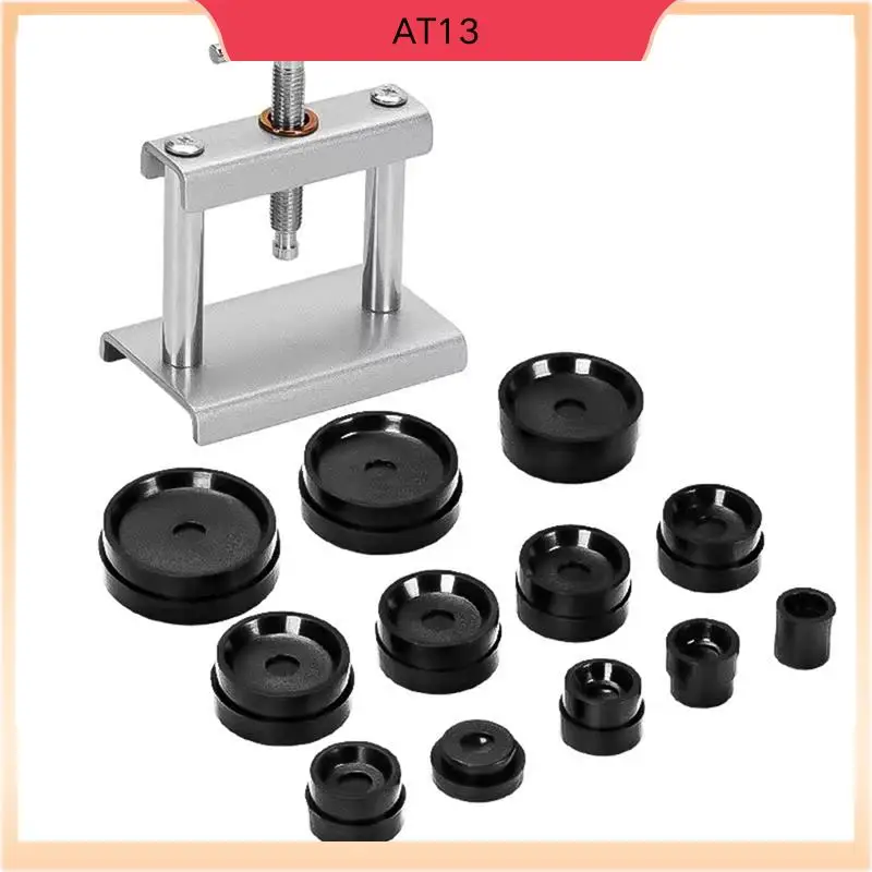 

AT13 12Pcs Watch Presser Set Professional Watch Presser Set Metal Watchmaker Maintenance Tools