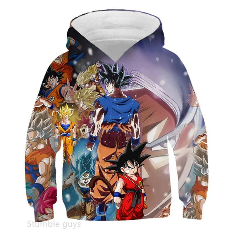 Kinder Kakarot Goku Hoodie Kinder Dragon Ball Hoodies Mädchen Kleidung Jungen Super Saiyan Streetwear