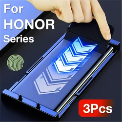 3 Pcs For HONOR Magic 6 5 4 3 HONOR 100 90 80 SE 70 60 50 Pro V40 X40 Screen Protector Protective With Kit,Not Tempered Glass