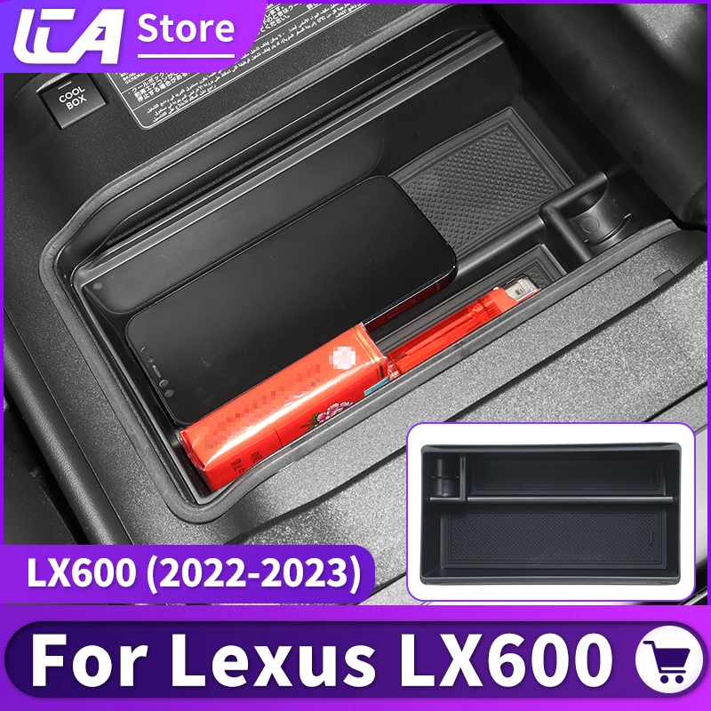 For Lexus LX600 LX 600 2022 2023 Luxury Sport Upgrade Interior Decoration Accessories，Armrest Storage Box Partition Bracket Tray