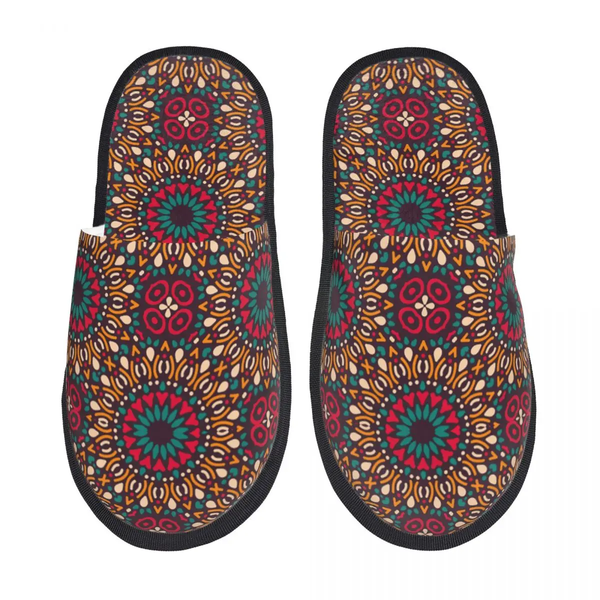 

Гостевые тапочки Kitenge Ankara для женщин в отеле с индивидуальным принтом, домашние тапочки в африканском племенном этническом стиле с узорами