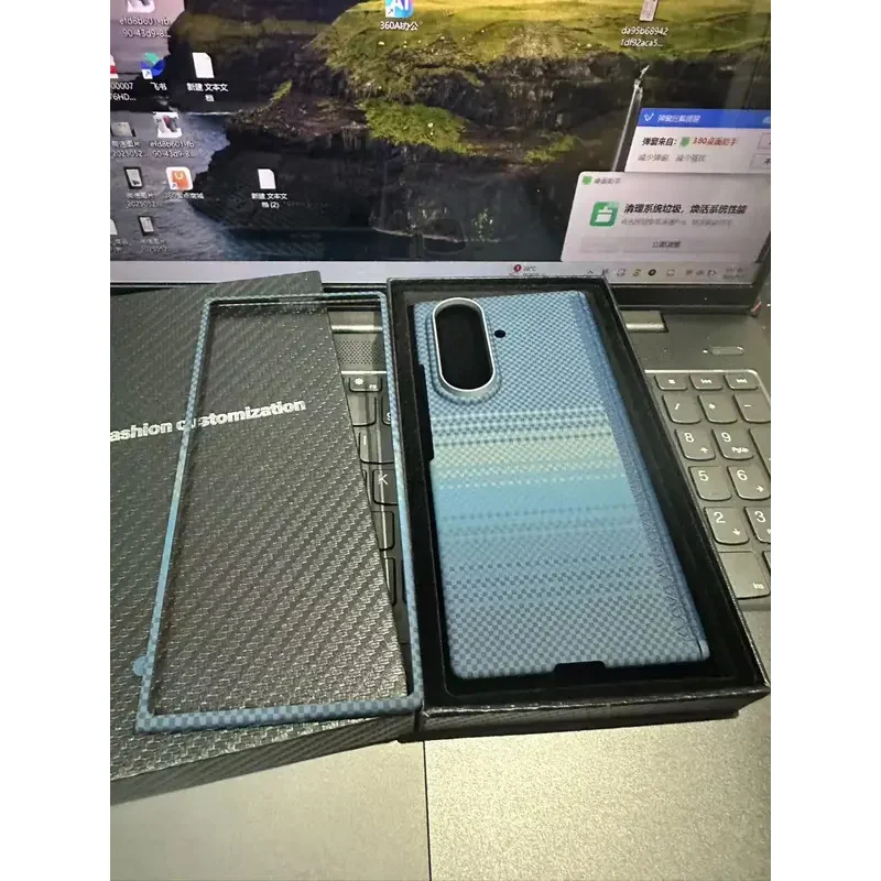 Aramid Carbon Fiber Magnetic Case, Slim Matte Armor Cover for Samsung Galaxy Z Fold 7, Support MagSafe & Qi2 Wireless Charging