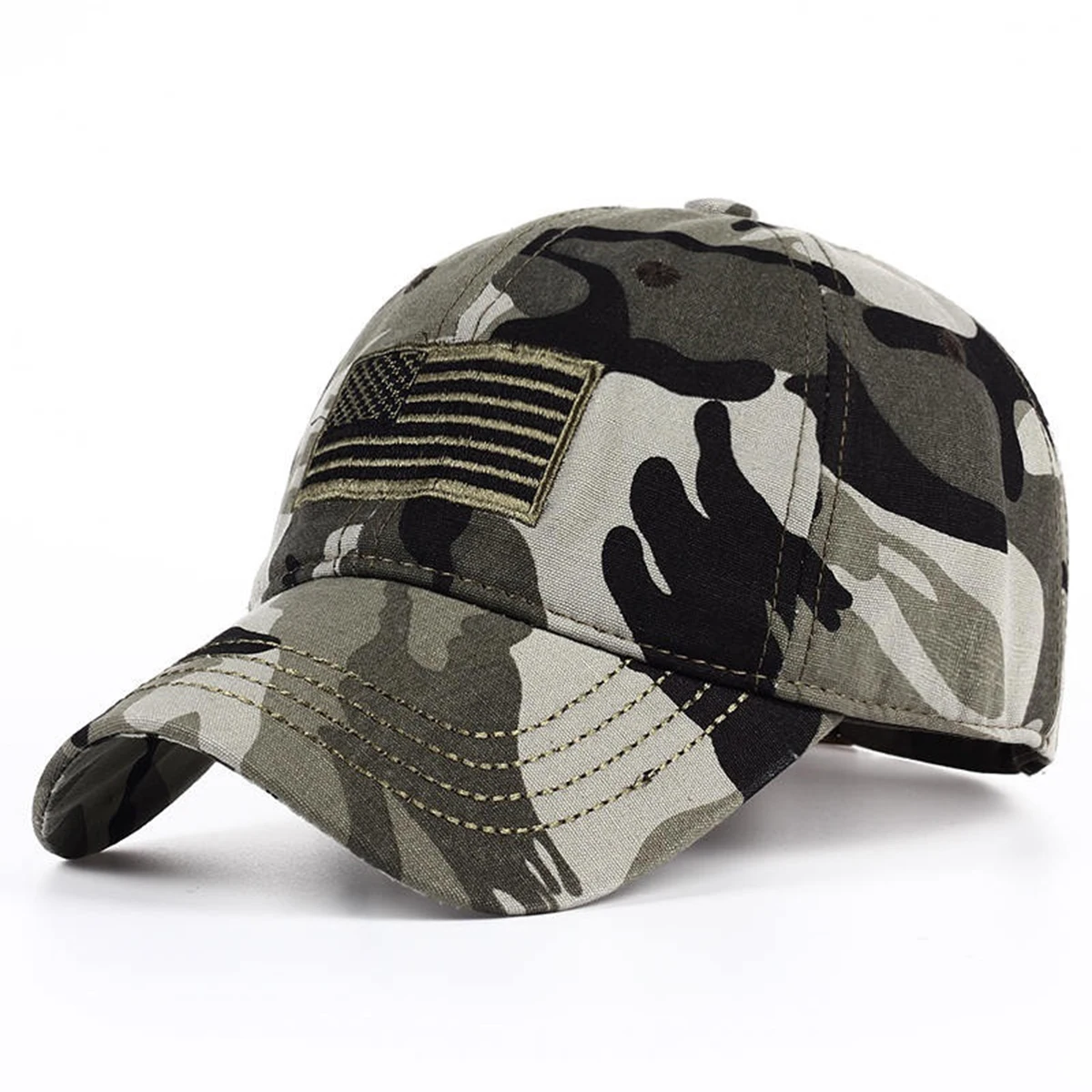 Unisex Flagge der Vereinigten Staaten Stickerei Baseball Caps Frühling Herbst Outdoor Einstellbare Casual Hüte Sonnenschutz Hut Sport Cap – Detail 2