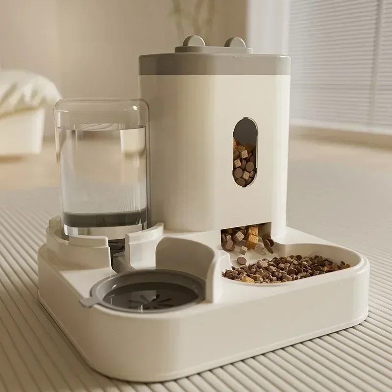 Mangeoire automatique pour animaux de compagnie avec fontaine à eau, bol à nourriture pour chat et chien, support suréWerde grande capacité, accessoires pour abreuvoir pour chat