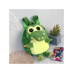 Children's Plush School Bag Cartoon Kindergarten Boys and Girls Backpack Cute Dinosaur 1-3-5 Years Old Baby Bag