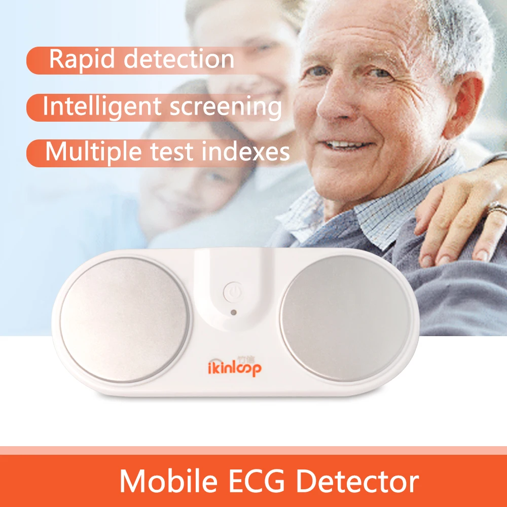 Medical AI Analysis Holter ECG Monitor–Record EKGs Home Detects AFib and Irregular Arrhythmias Instant Results in 40 Seconds