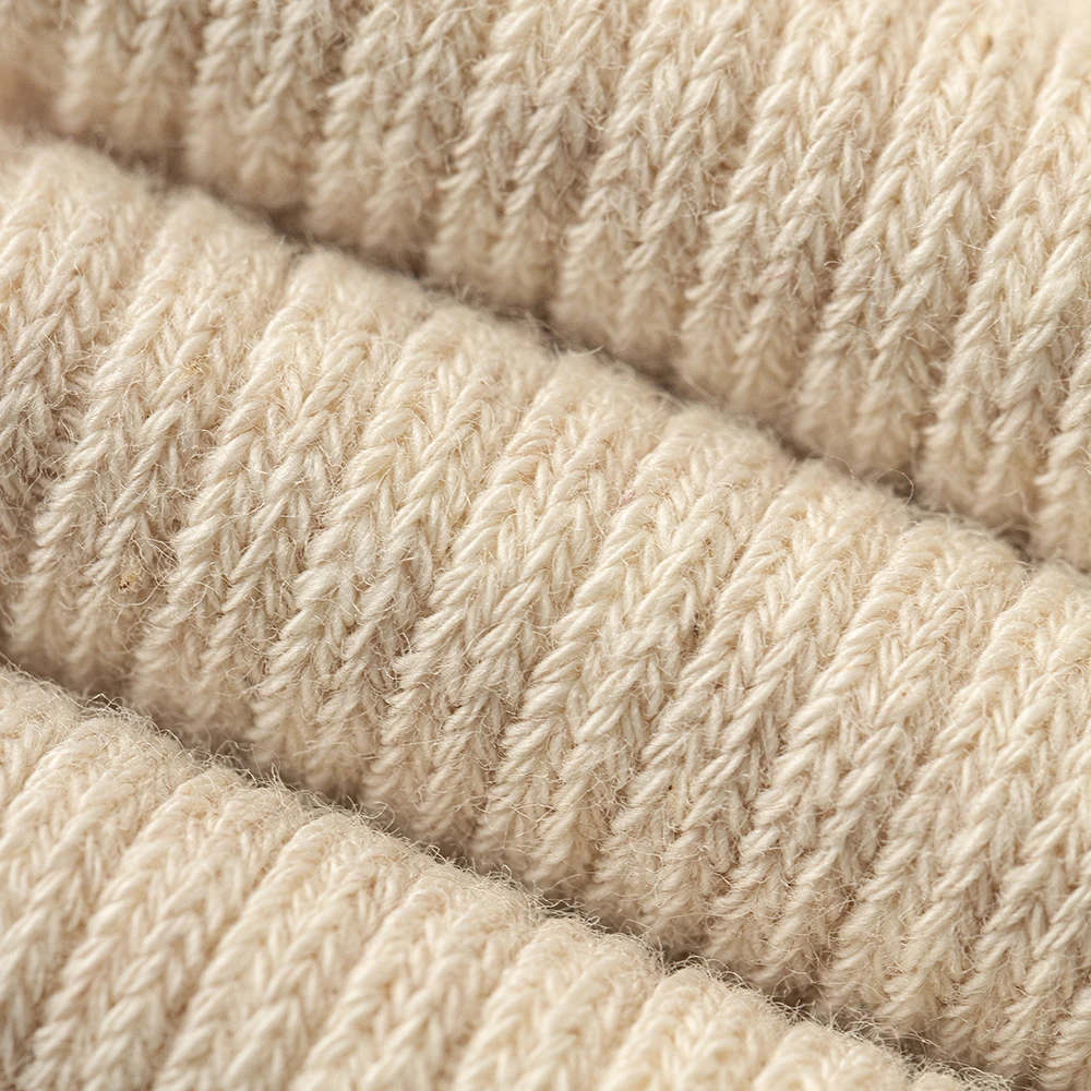 Damessokken van gekamd katoen Effen kleur Kabelgebreide vrijetijdssokken Ademend Comfortabel Herfst Eenvoudige zweetabsorberende middensokken