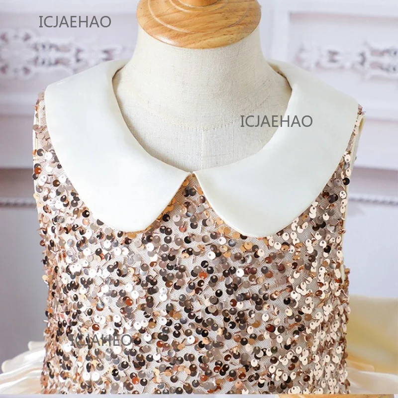 

Вечернее платье VestidoНовое детское тюлевое платье для девочек на день рождения, детская одежда для фортепиано, блестящие платья-пачки для торта, костюмы принцессы