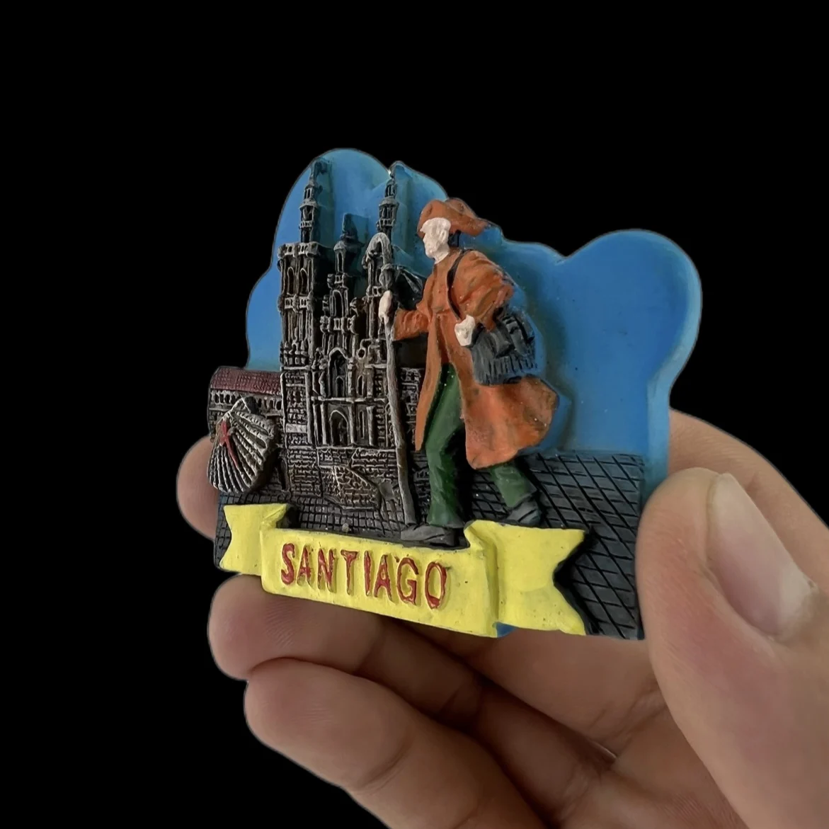 Santiago spagna magneti frigo viaggio 3D Memorial adesivi frigorifero magnetico decorazione camera regalo collezione