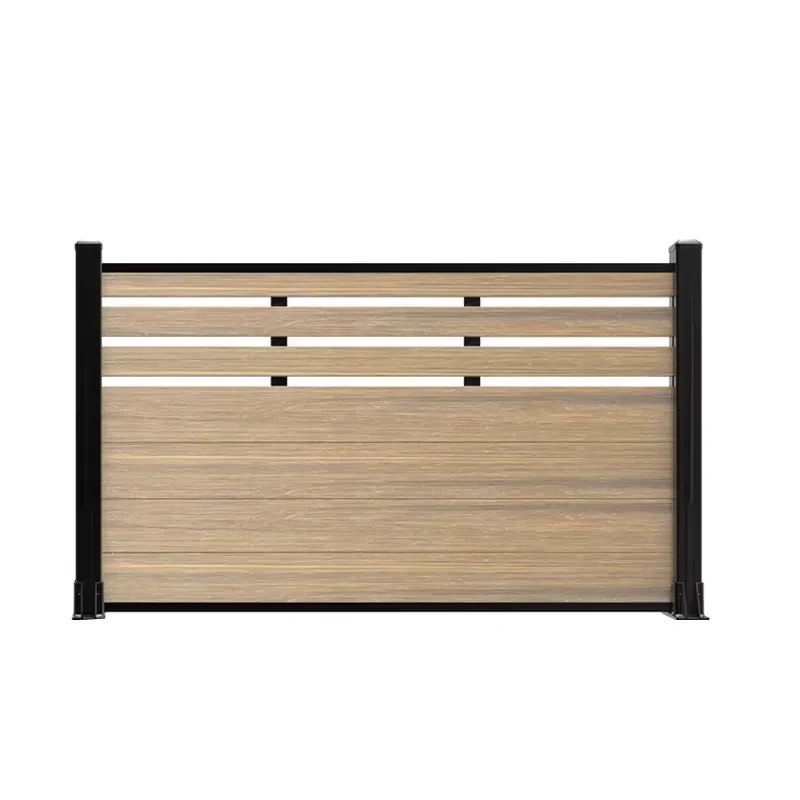 European Style Courtyard Plastic Wood Fence Garden Decorative Wood Plastic Board