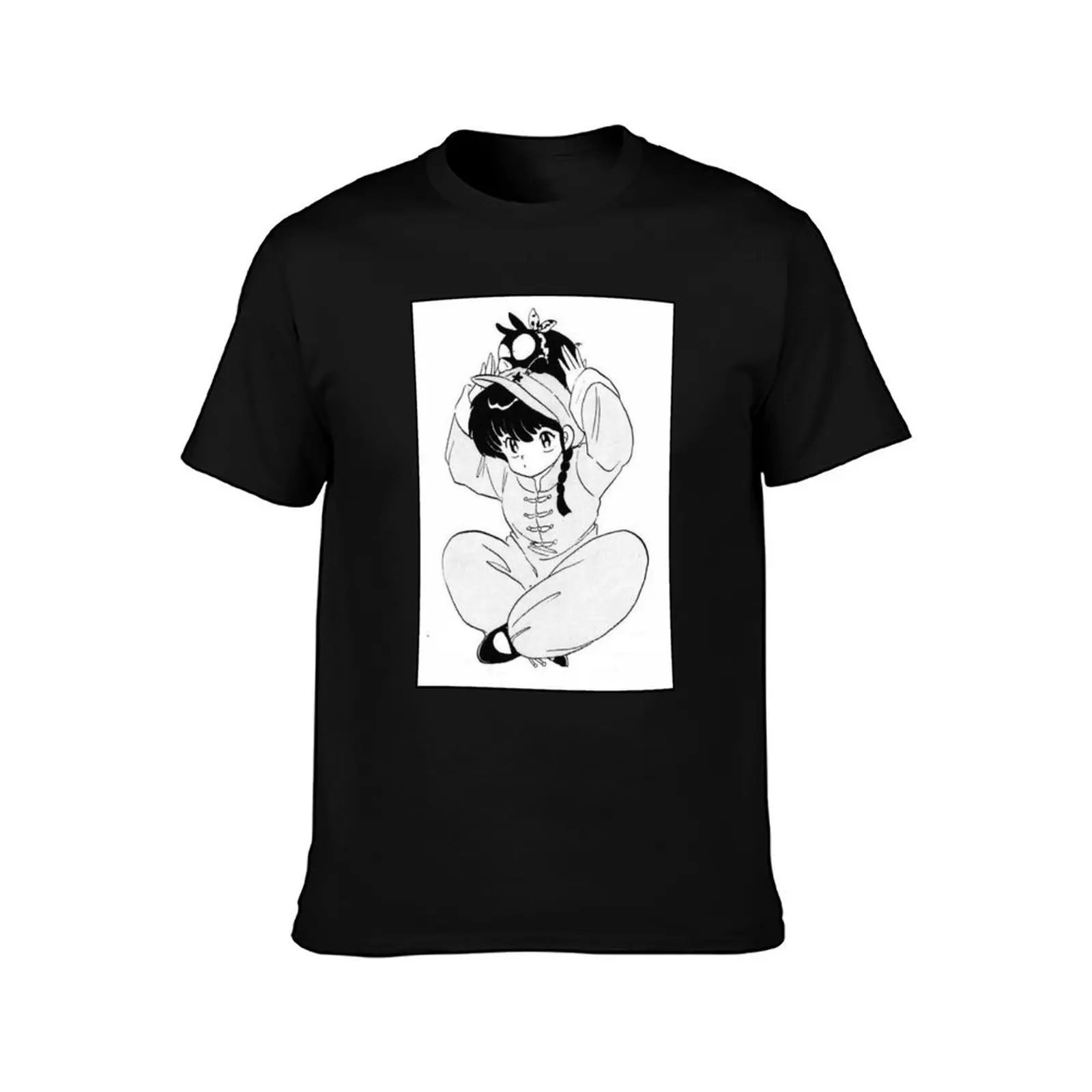 Ranma and P-Chan - Ranma 1/2 Summer Edition 2021 T-Shirt, Cool Short Sleeve T Shirt, Loose Casual Summer Unisex Top
