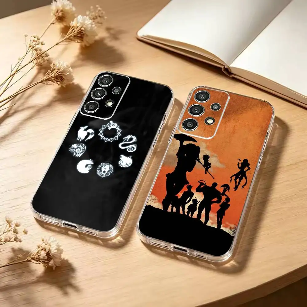 team T-The Seven Deadly Sins Phone Case Soft Transparent Case For Samsung S25,S24,S21,S23,S22,S30,Plus,S20,Ultra
