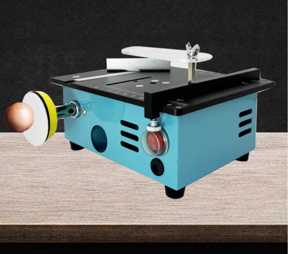 Mini Multifunction Electric Table Saw 96W for DIY Woodworking, Compact Desktop Cutting Machine for Home Hobbyists