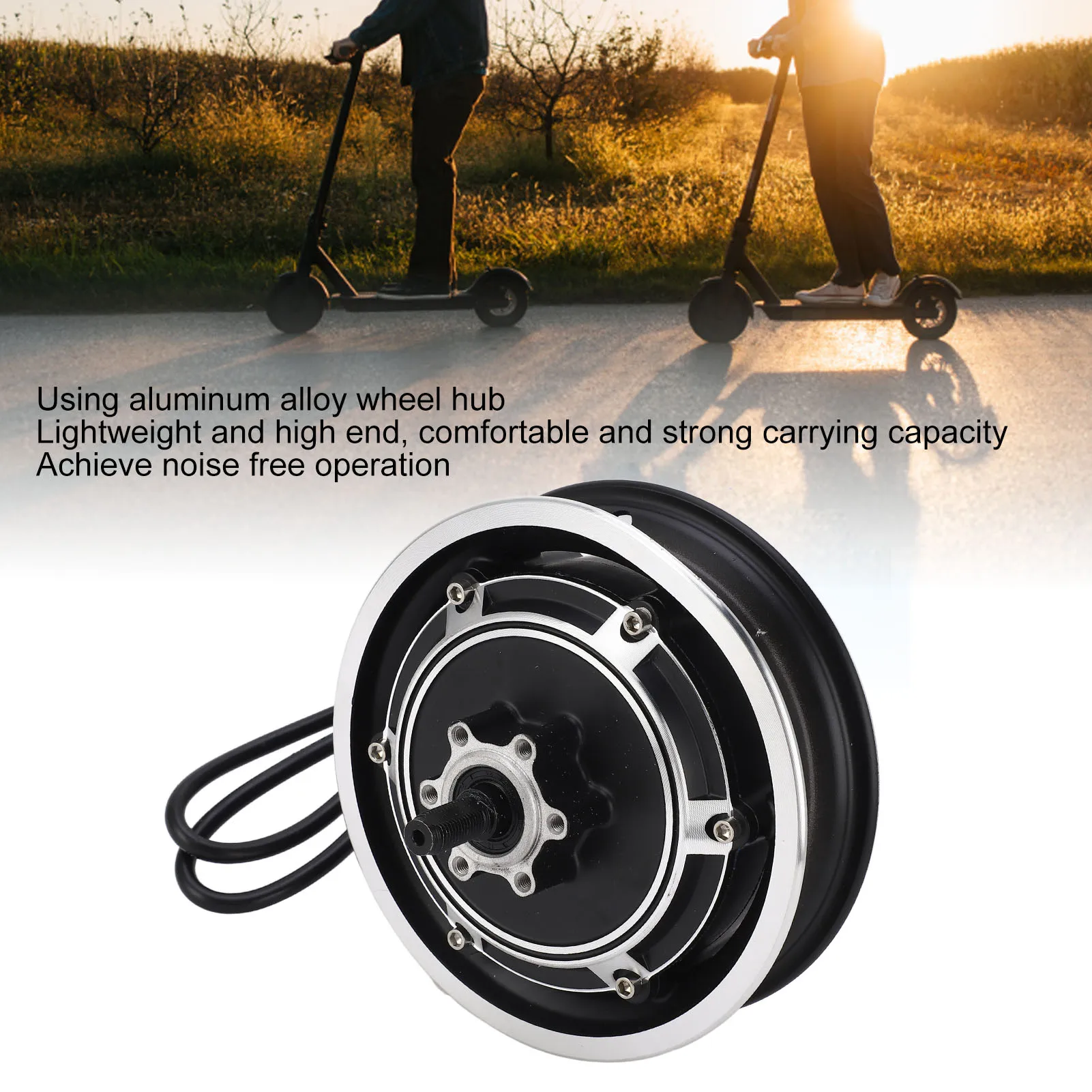 

48V 1000W Hub Motor Electric Scooter Hub Motor 48V 1000W Electric Bike Brushless Disc Brake Hub Motor for 10 Inch Outer Tire