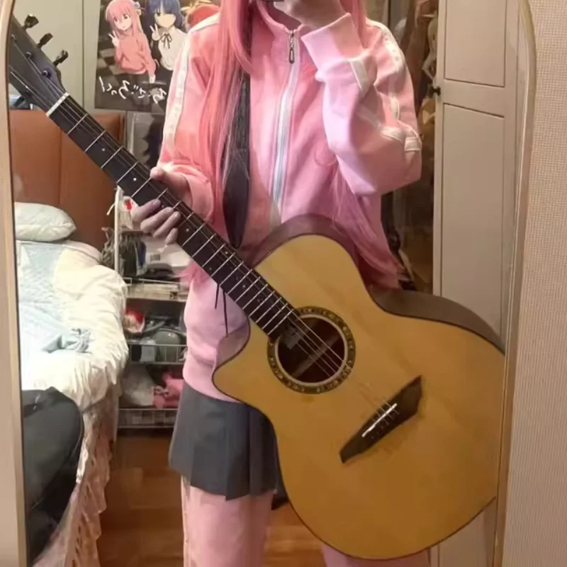 بوتشي الصخرة! Bocchi Hitori Gotou Ichiri الزي الهدايا أنيمي تأثيري فستان عالي الجودة ملابس يومية في المخزون ملابس رياضية