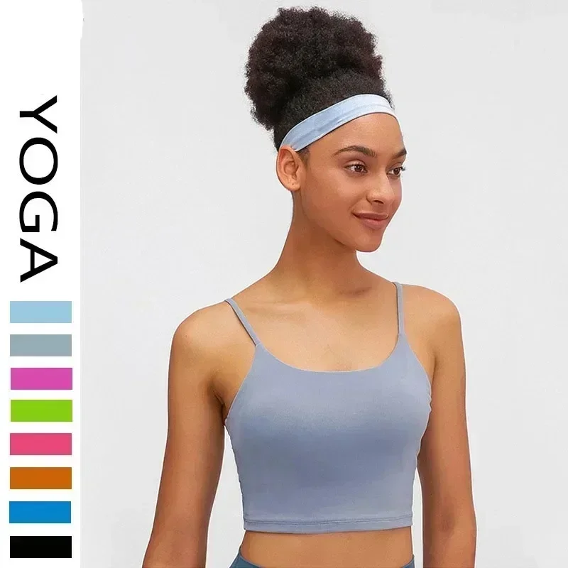 Fascia per capelli sportiva per yoga Fascia per capelli fitness da corsa all'aperto ad alta elasticità in tinta unita per uomo e donna