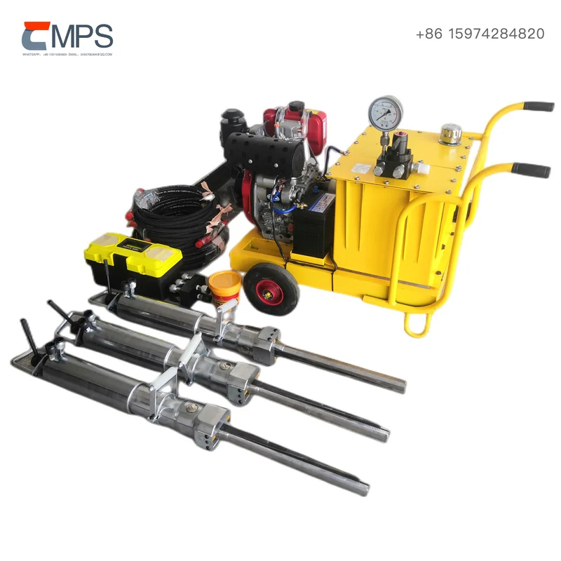 Powerful  Driven Hydraulic Rock Splitter for Dust Free Silent Vibration Free Stone Splitting and Demolition