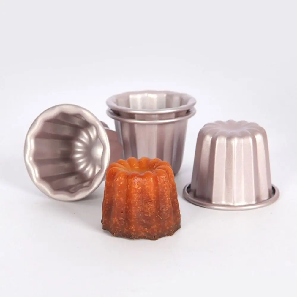 

Baking Tool Carbon Steel Canele Baking Molds Single Cavity Non-Stick Muffin Cup Mold Heat Safe Cupcake Pans Kitchen