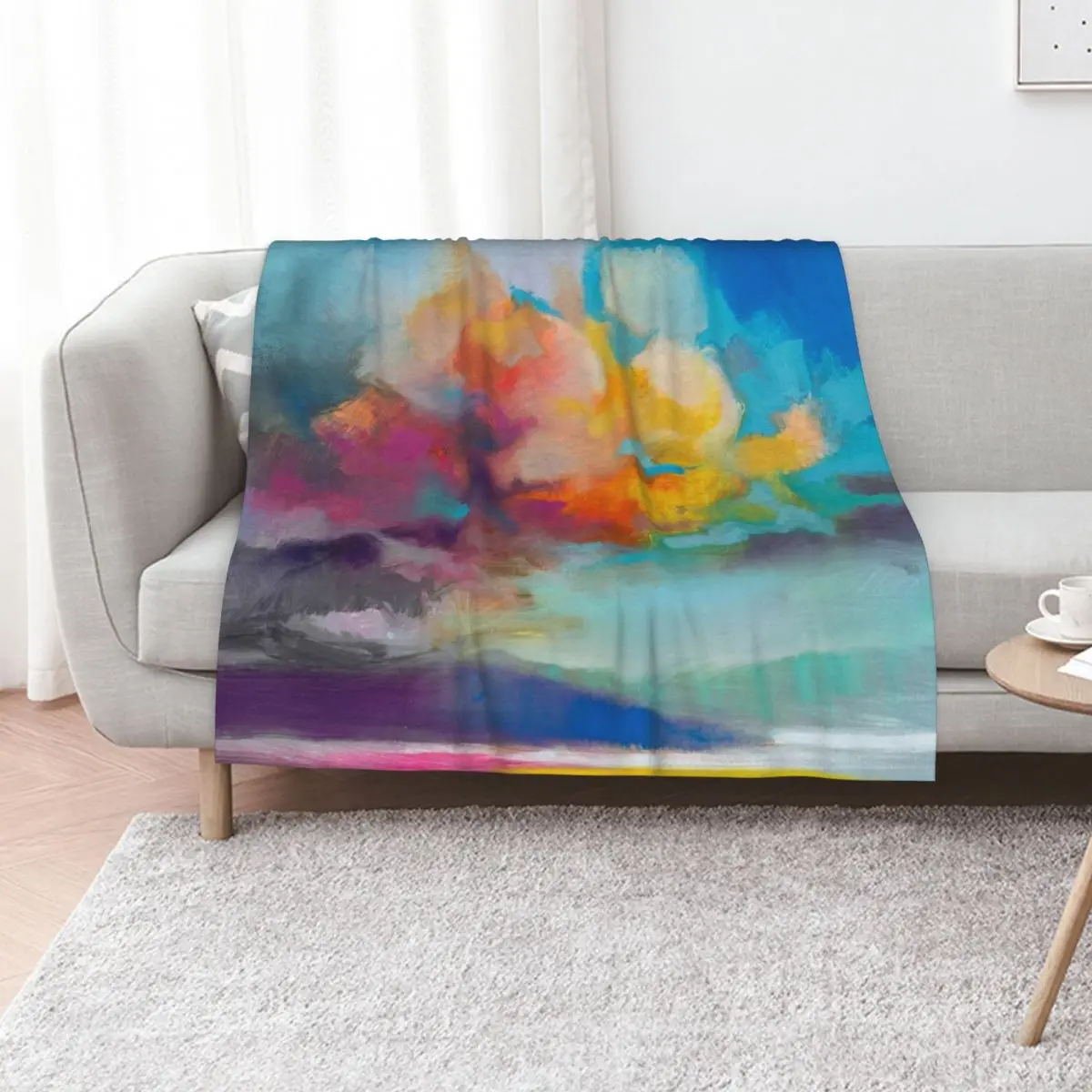 

Vapour Throw Blanket Bed covers For Decorative Sofa Thin Thins Blankets