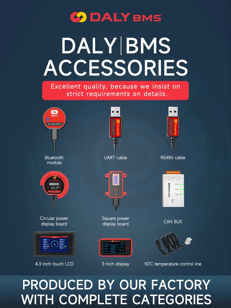 Smart BMS accessory LCD Screen indicator board show voltage and current