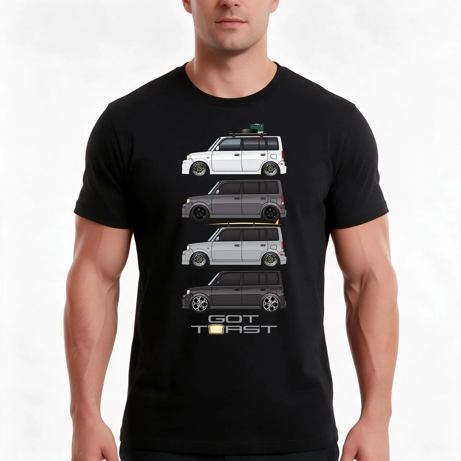 Got Toast x4 T-Shirt, Summer Casual Cotton Tee, Oversized Streetwear Tops, Vintage Graphic Print, Loose Fit Short Sleeve